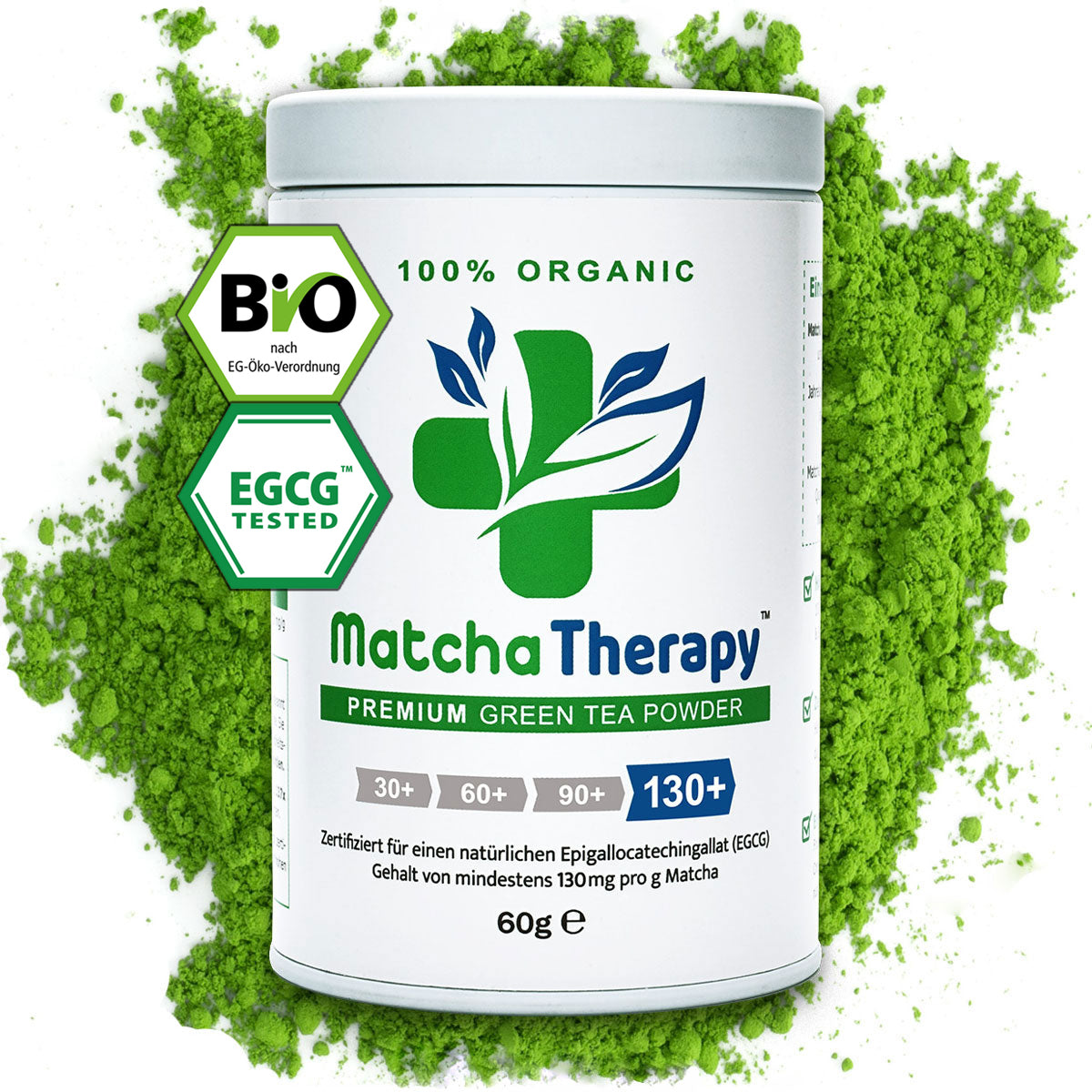 MatchaTherapy130+ Bio Matcha Grüntee Extrakt - Ceremonial Grade