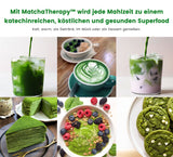 MatchaTherapy Zubereitung Cafe Latte Smoothie Matcha Cake Matcha Cookies