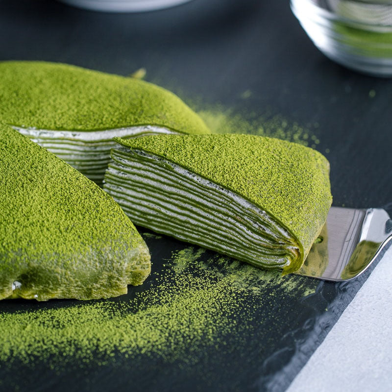 Matcha Therapy Mille Crepe Cake 